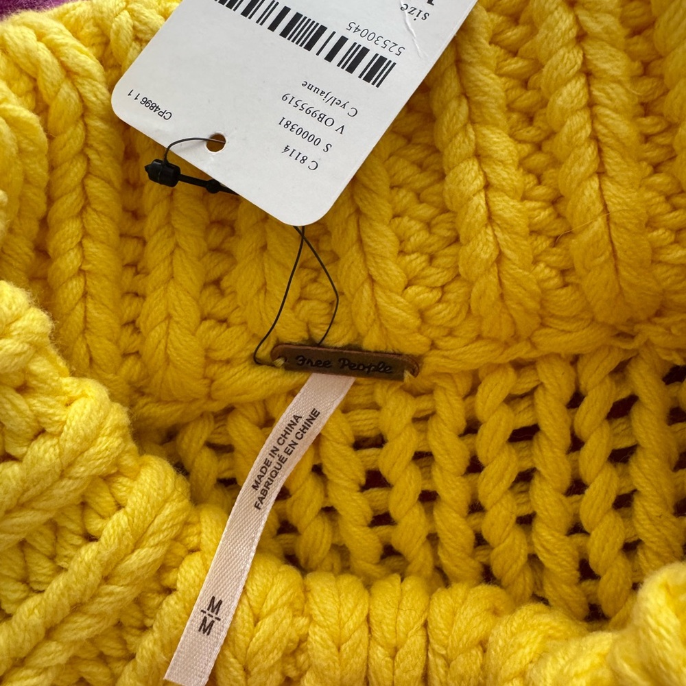 Free People My Only Sunshine Sweater NWT NBW - Picture 4 of 5